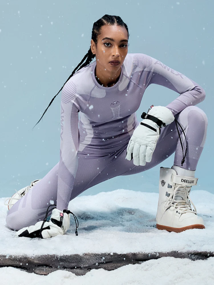 AWEX Merino Quick-Dry Purple Base Layer - Women's - Image 4