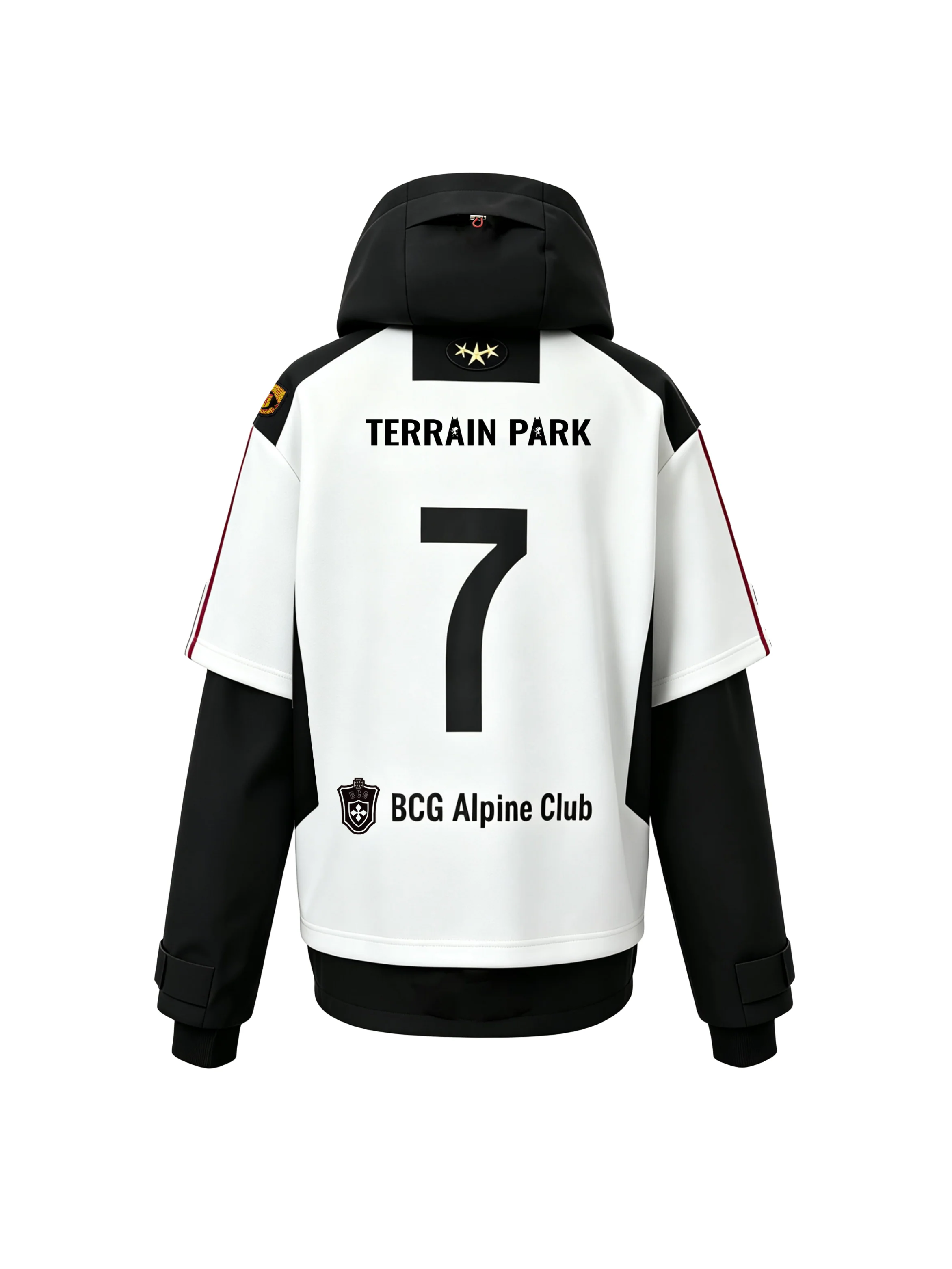 BCG No.7 Street Goal Oversized Snow Hoodie – Unisex - Image 10