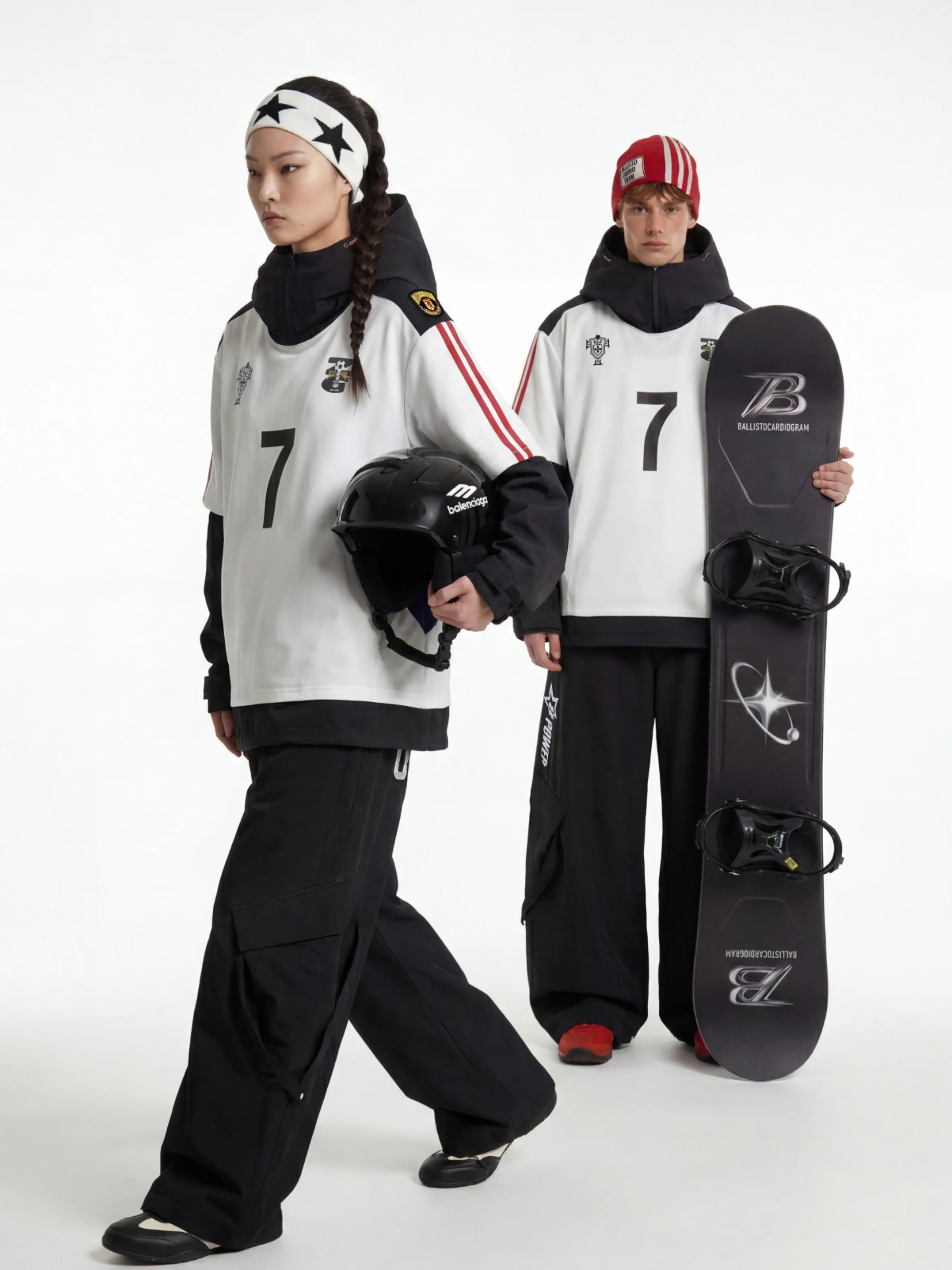 BCG No.7 Street Goal Oversized Snow Hoodie – Unisex - Image 2