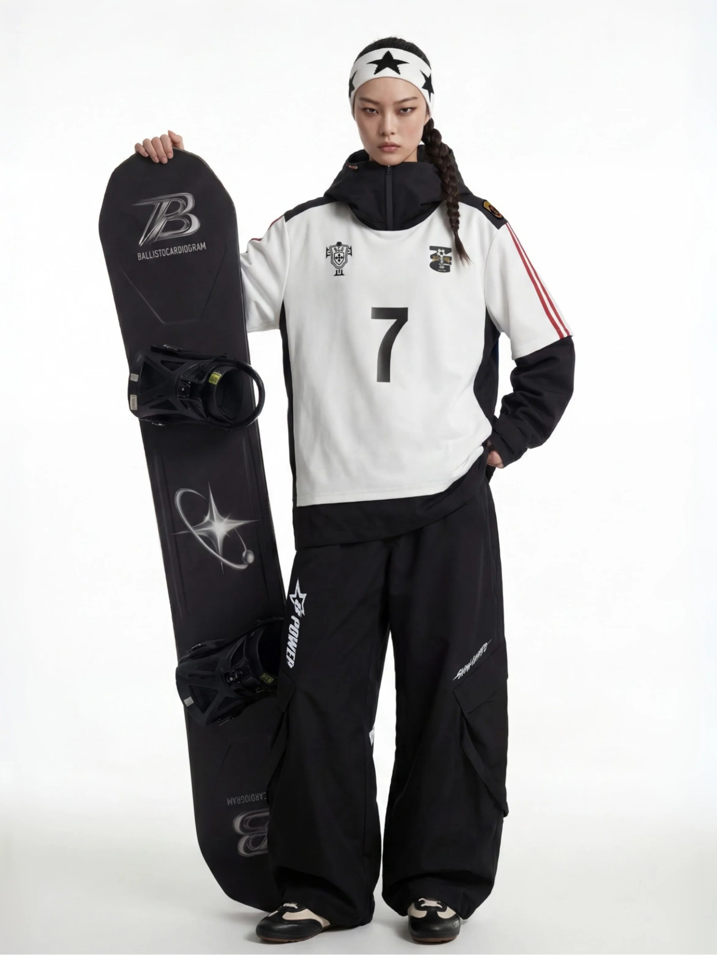 BCG No.7 Street Goal Oversized Snow Hoodie – Unisex - Image 4