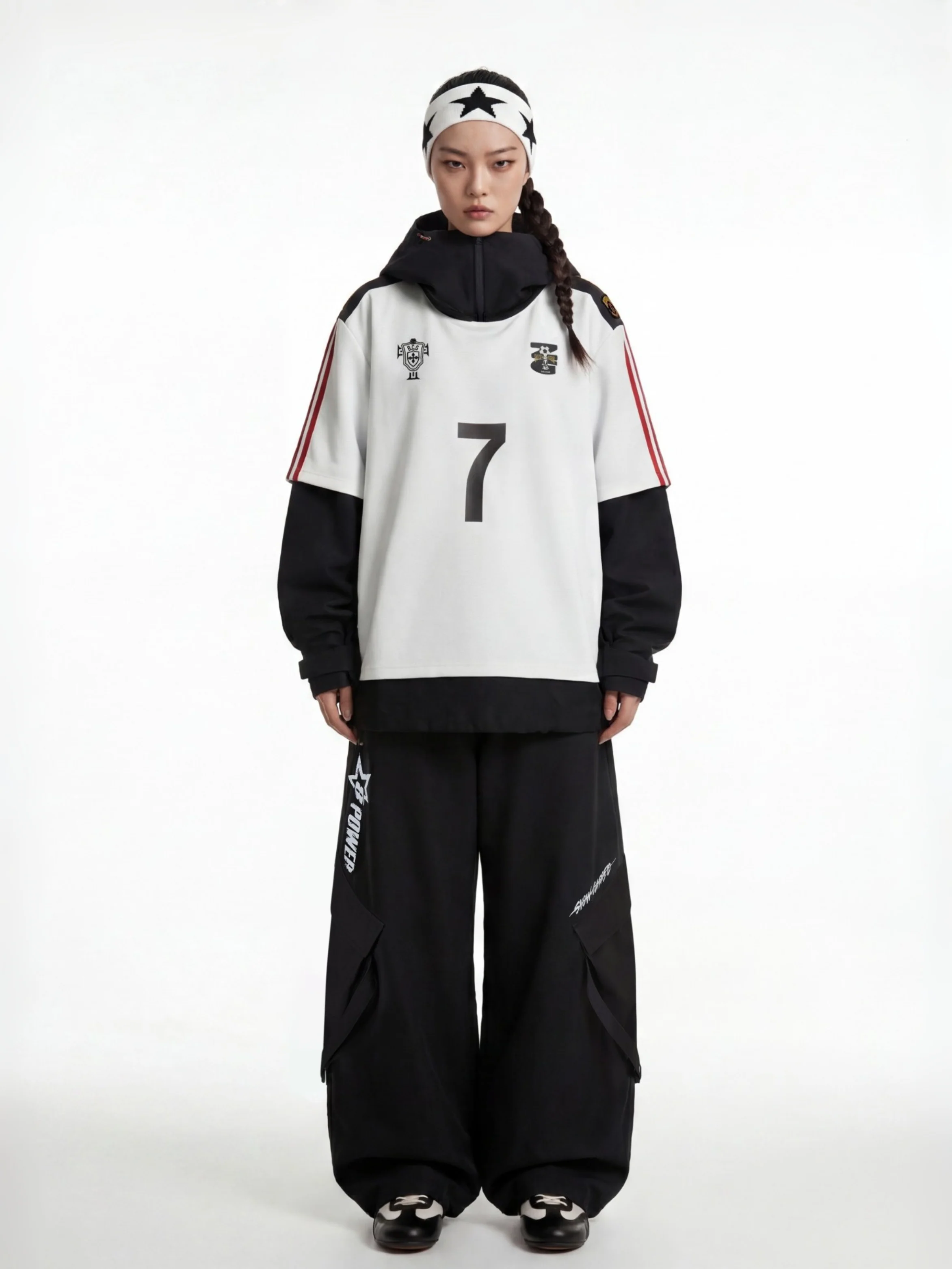 BCG No.7 Street Goal Oversized Snow Hoodie – Unisex - Image 5