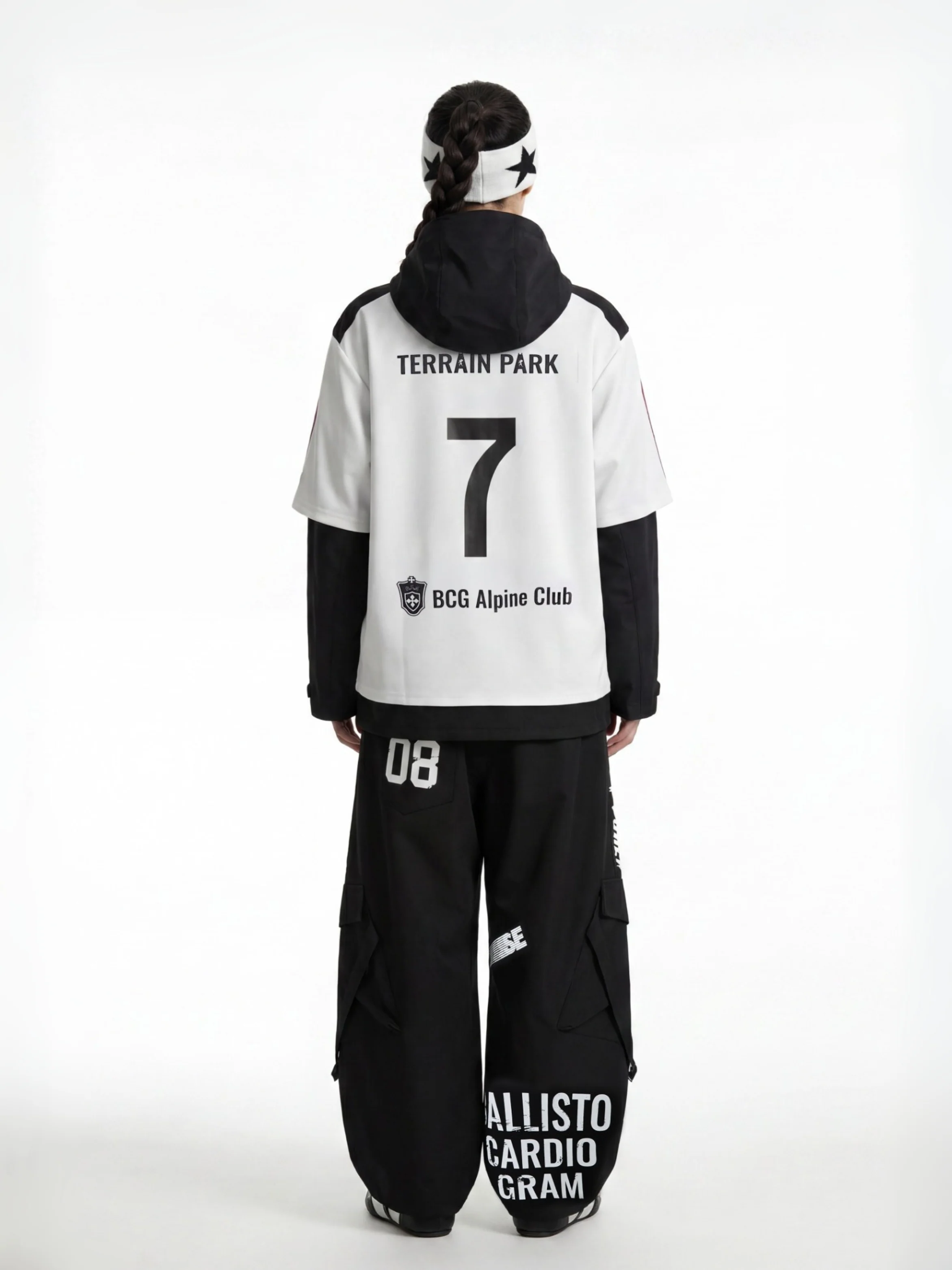 BCG No.7 Street Goal Oversized Snow Hoodie – Unisex - Image 8