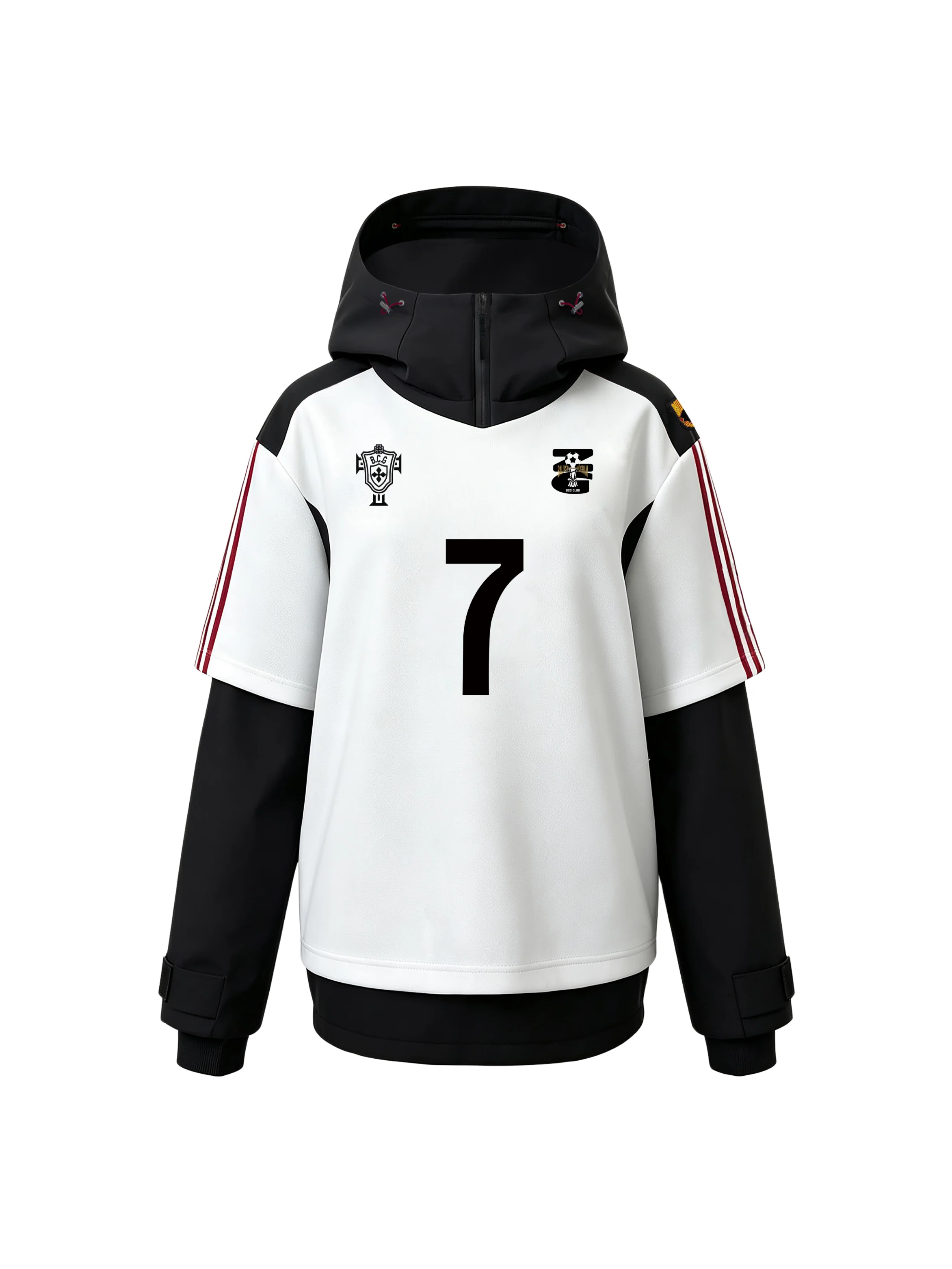 BCG No.7 Street Goal Oversized Snow Hoodie – Unisex - Image 9