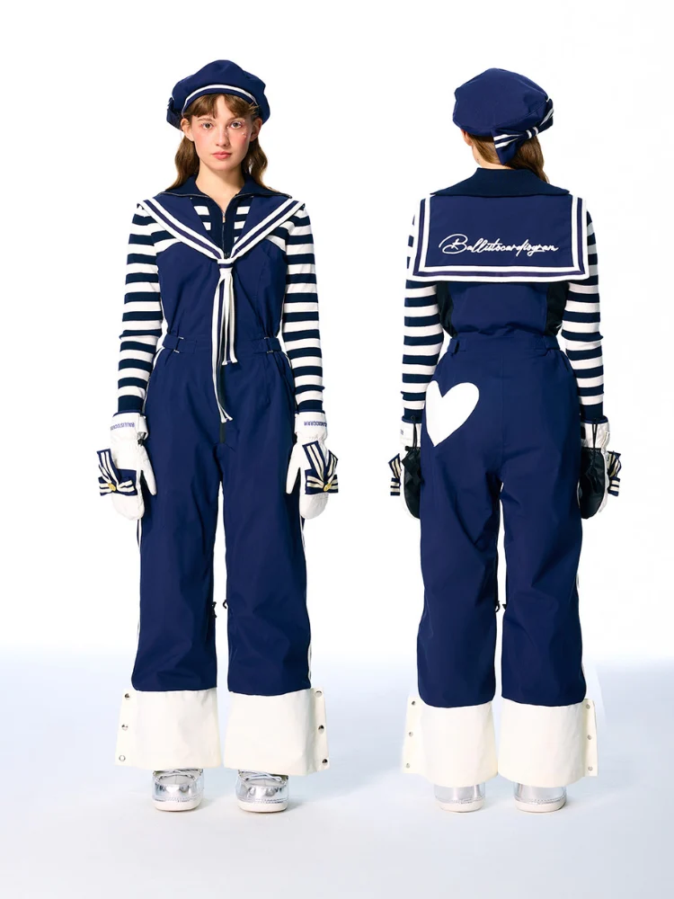 BCG Vintage Sailor Ski Bibs - Women's - Image 7