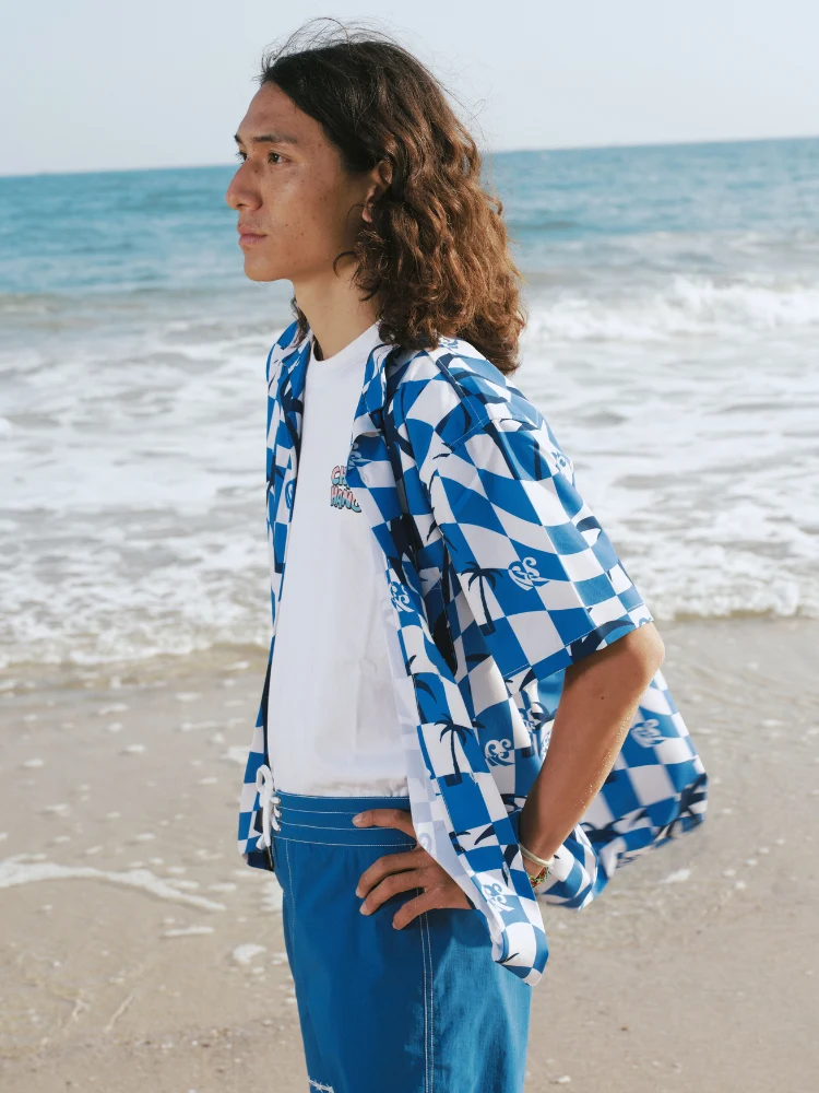 CHILLHANG Blue Palms Sun Shirt - Unisex - Image 2