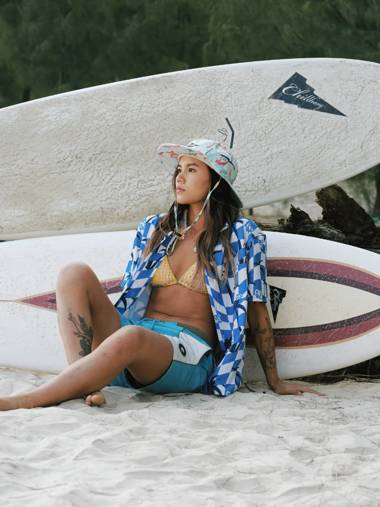 CHILLHANG Blue Palms Sun Shirt - Unisex - Image 5