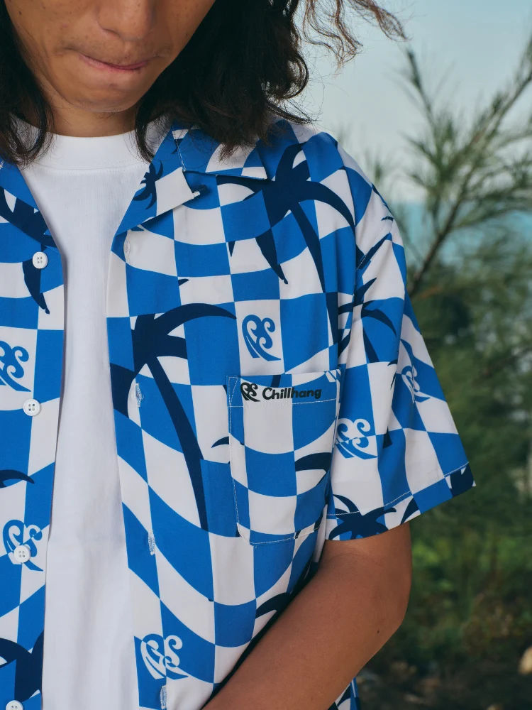 CHILLHANG Blue Palms Sun Shirt - Unisex - Image 6