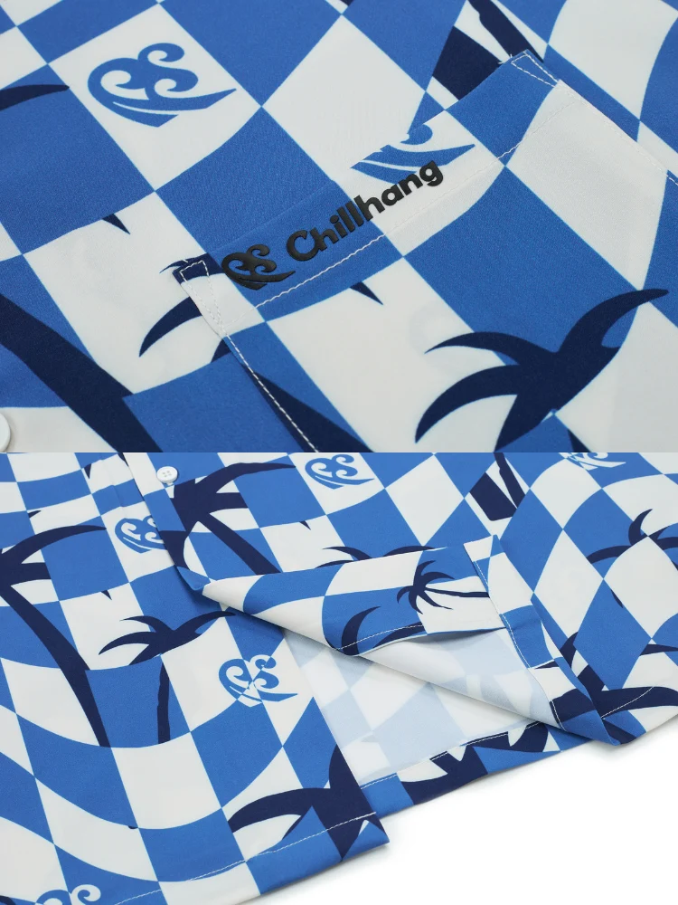 CHILLHANG Blue Palms Sun Shirt - Unisex - Image 9