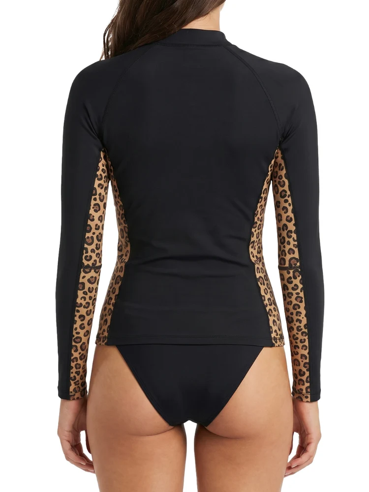 CHILLHANG Leopard Long Sleeve Rash Guard - Women's - Image 10