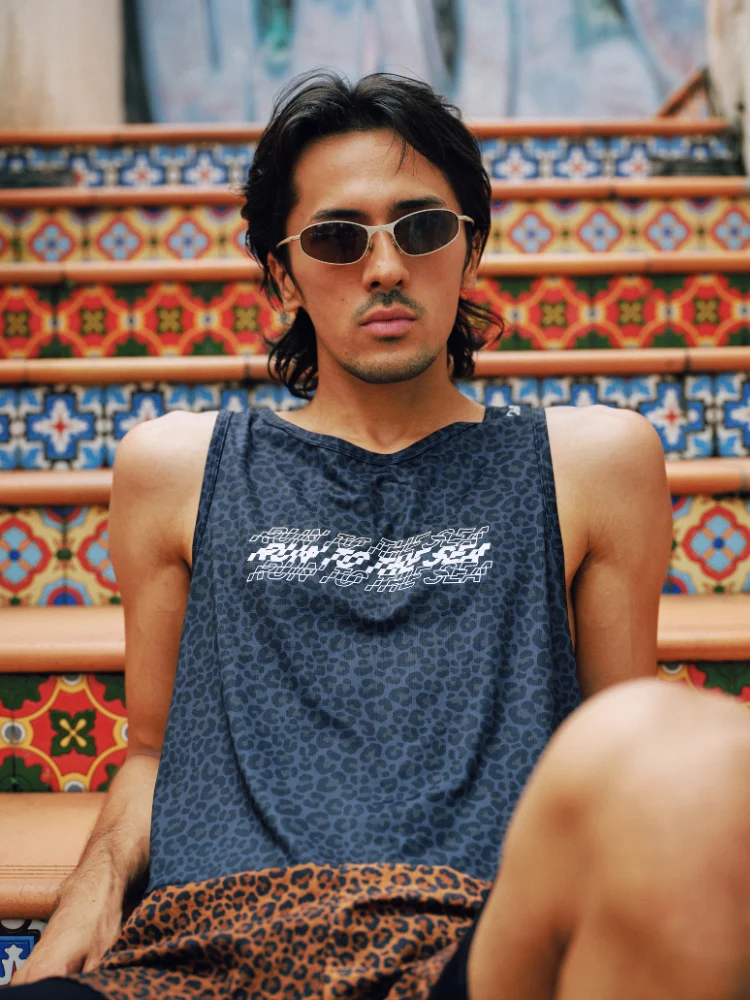 CHILLHANG Leopard Wild Run Tank - Men's