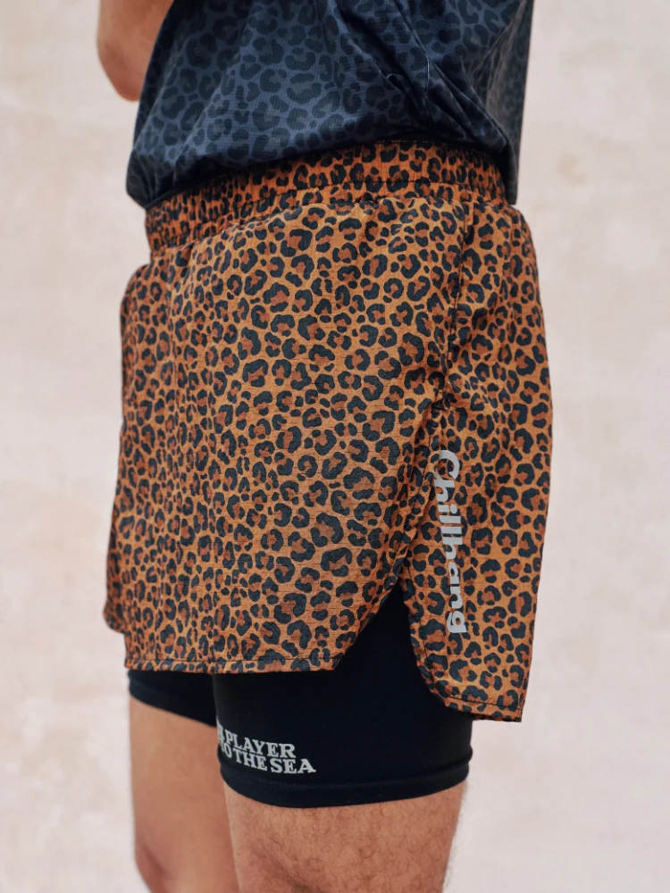 CHILLHANG Leopard Wild Running Shorts - Men's - Image 2