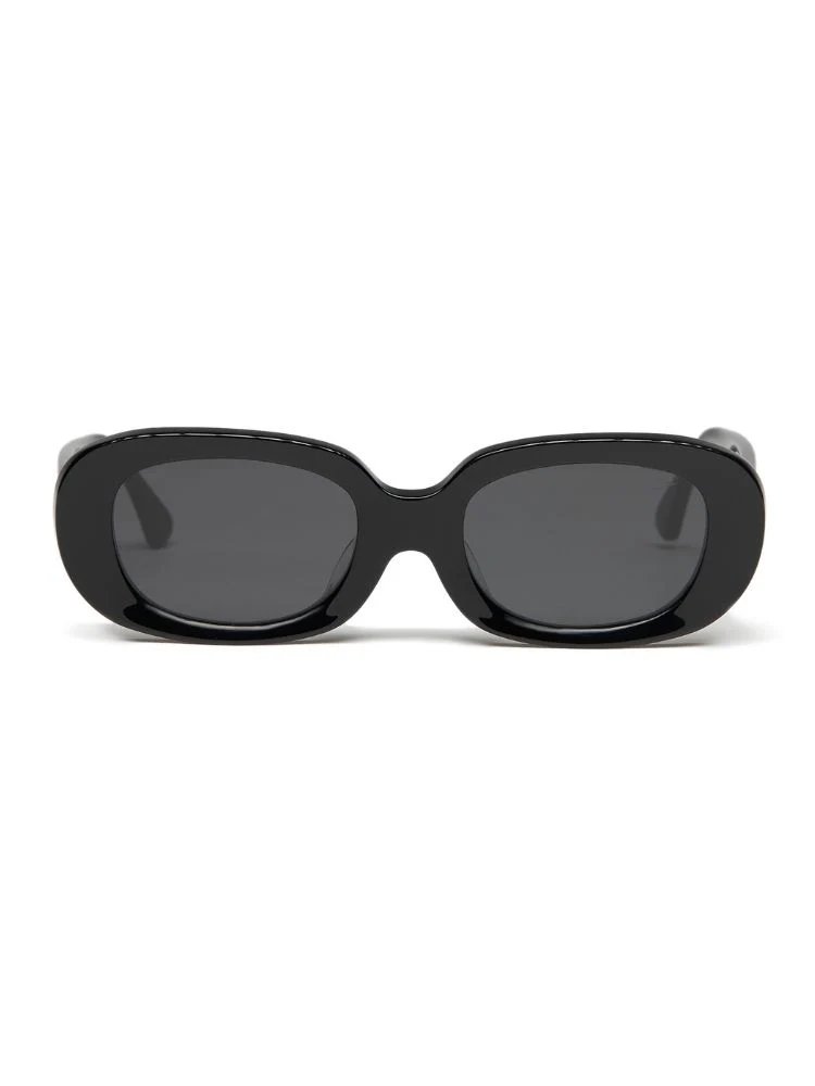 CHILLHANG Oval Island Style Sunglasses - Black Frame - Image 2