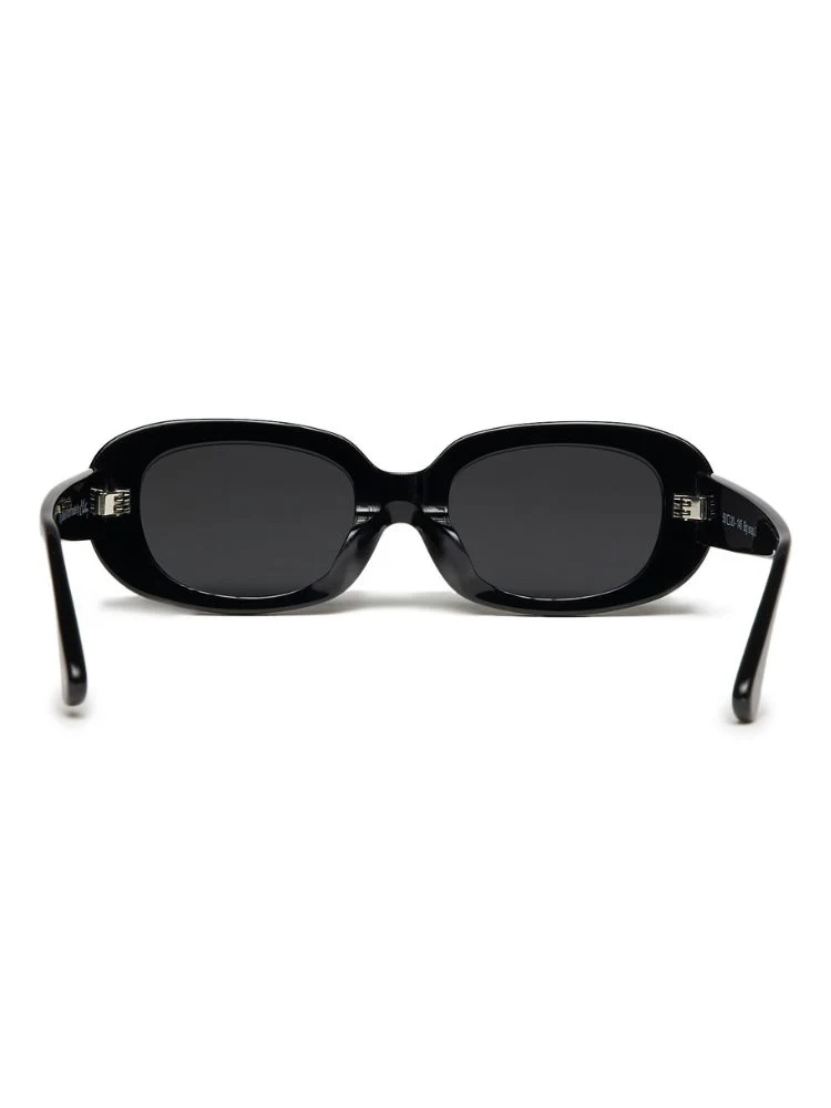 CHILLHANG Oval Island Style Sunglasses - Black Frame - Image 4