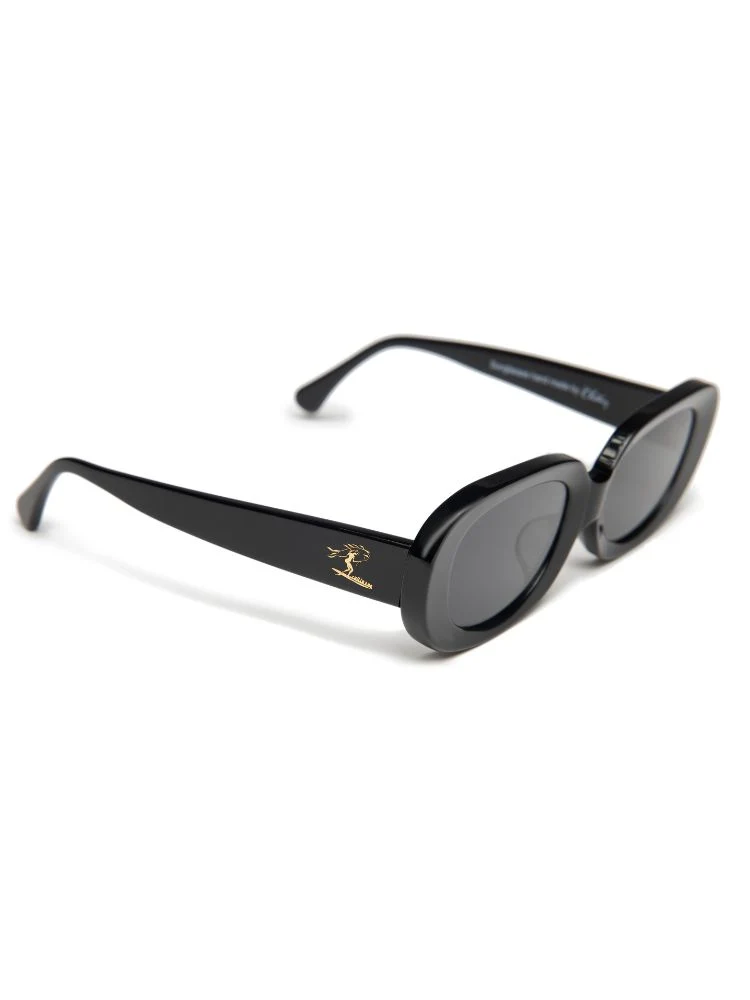 CHILLHANG Oval Island Style Sunglasses - Black Frame - Image 6