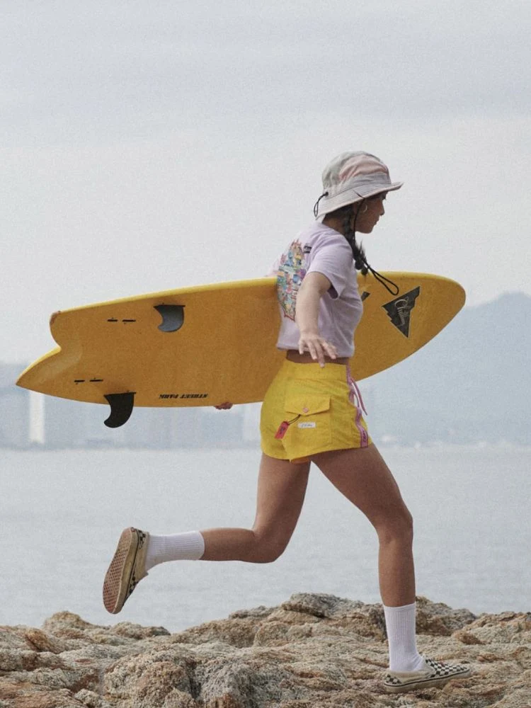 CHILLHANG Retro High Waist Board Shorts - Image 5
