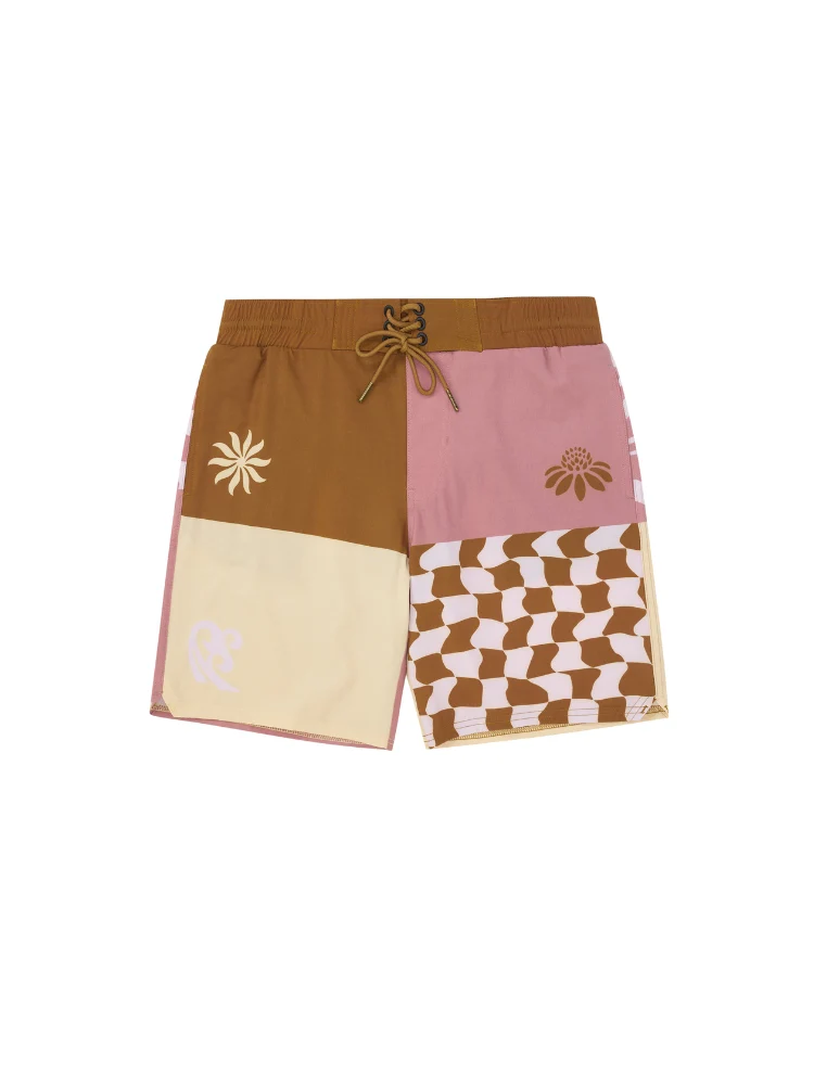 CHILLHANG Retro Wave Plaid Board Shorts - Men's - Image 17