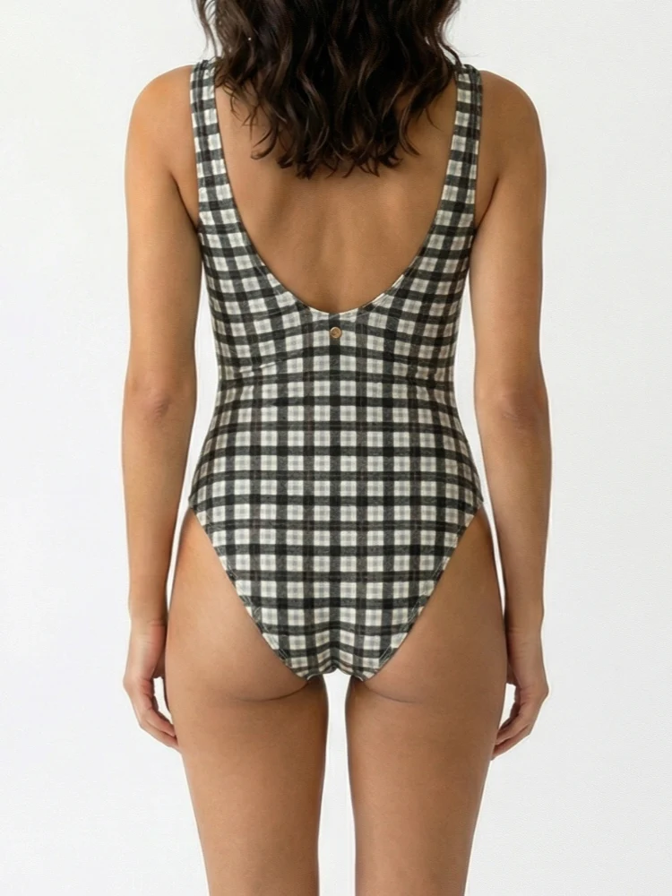 CHILLHANG Vintage High Cut One-Piece Swimsuit - Image 13