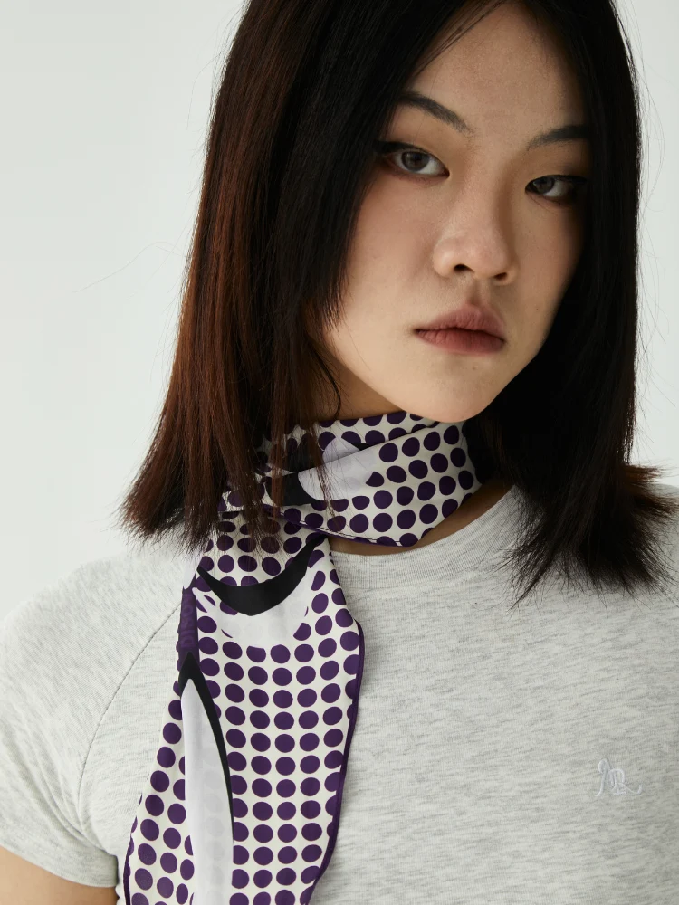 DISOV Purple Dot Butterfly Bandana - Image 4