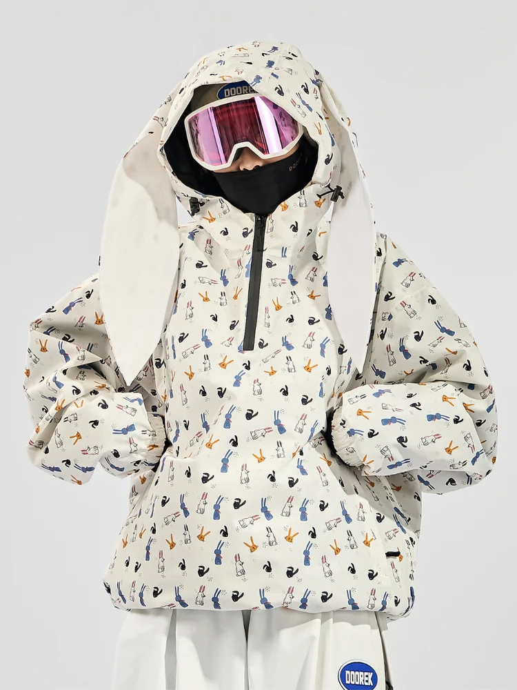 Doorek Bunny Ear Pullover Snow Anorak - Unisex - Image 2