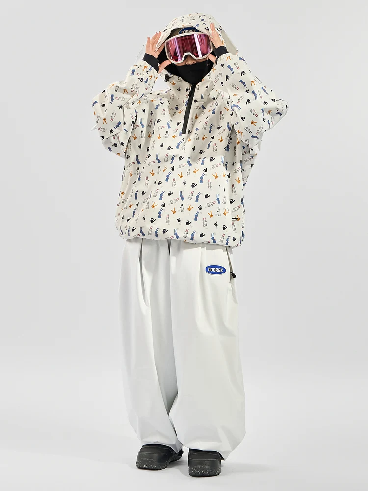 Doorek Bunny Ear Pullover Snow Anorak - Unisex - Image 5