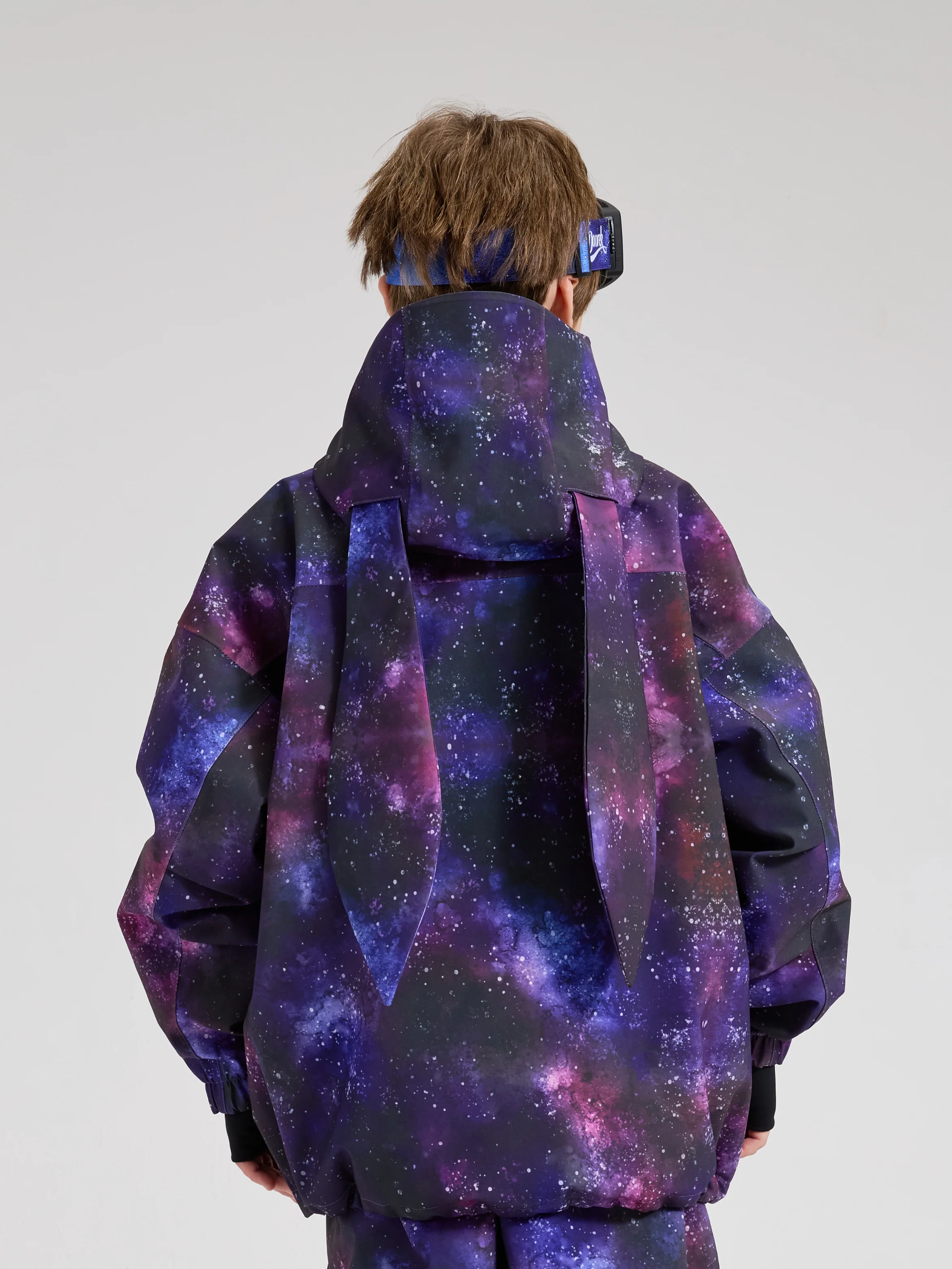 Doorek Kids Bunny Ears Galaxy Snow Jacket - Image 3
