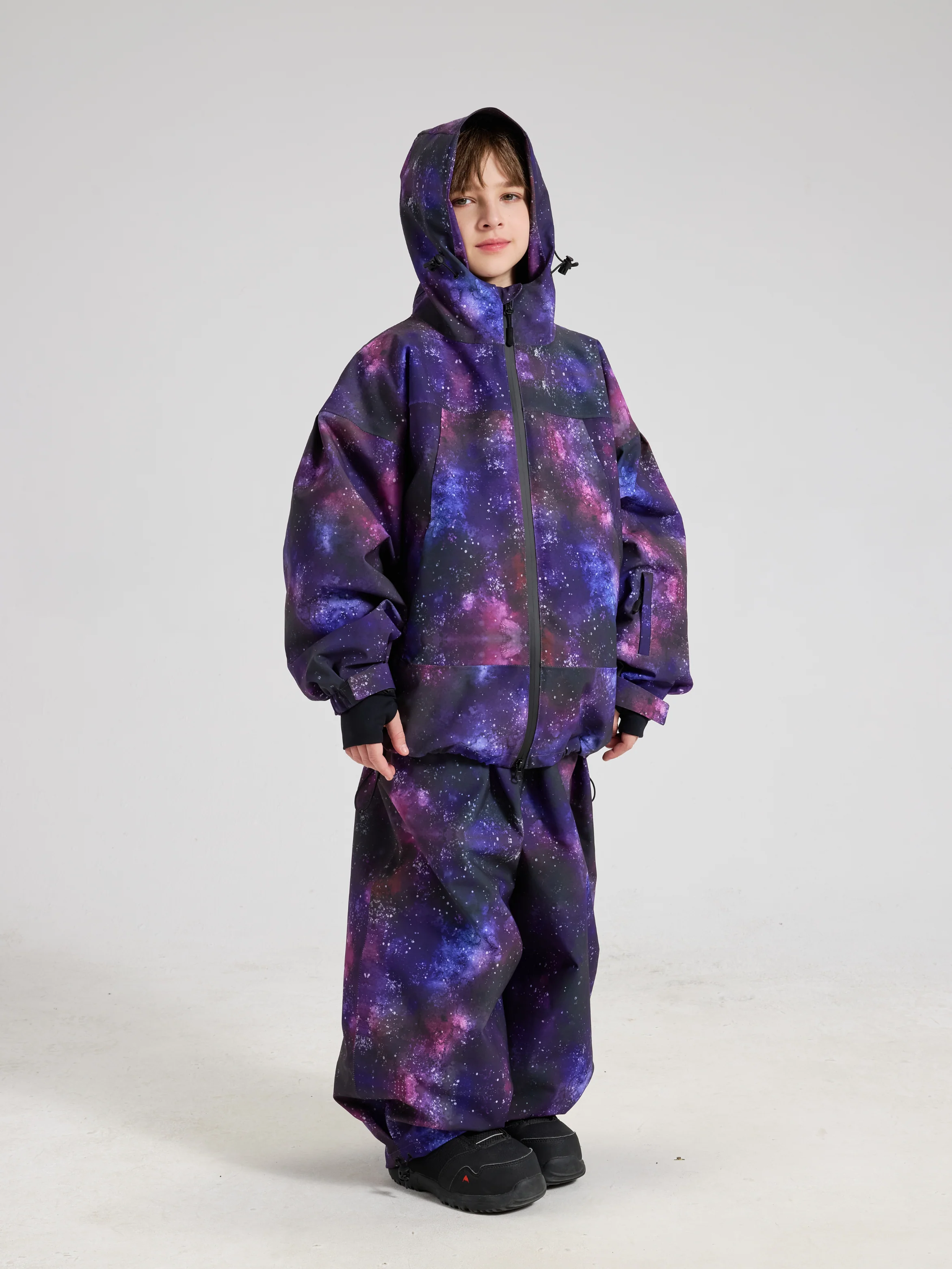 Doorek Kids Bunny Ears Galaxy Snow Jacket - Image 4