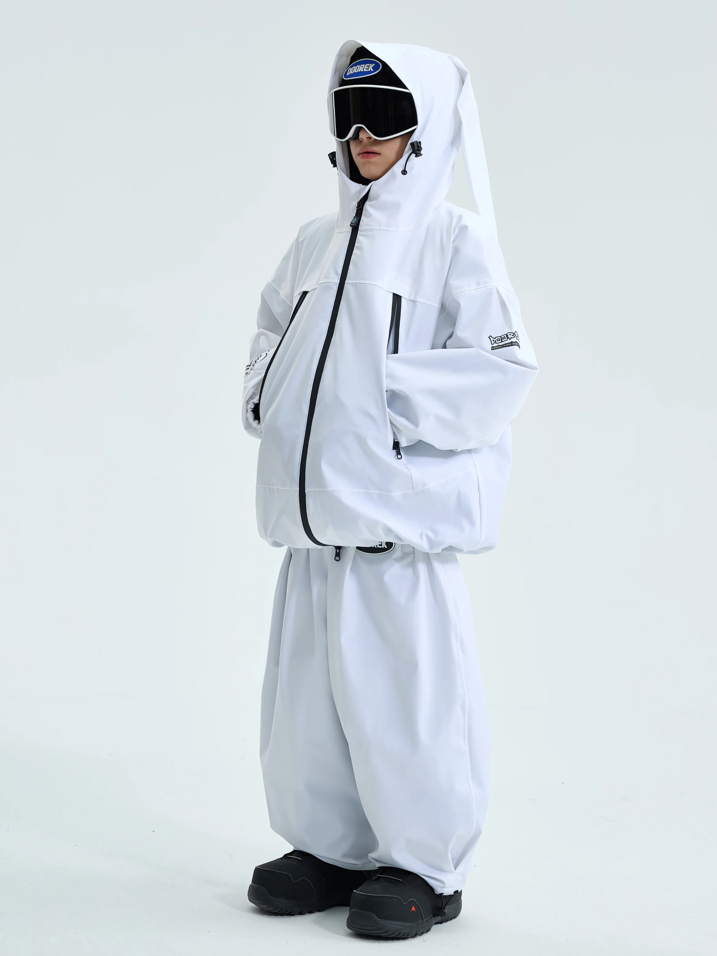 Doorek Kids Detachable Rabbit Ears Hooded Snow Suits - Image 3