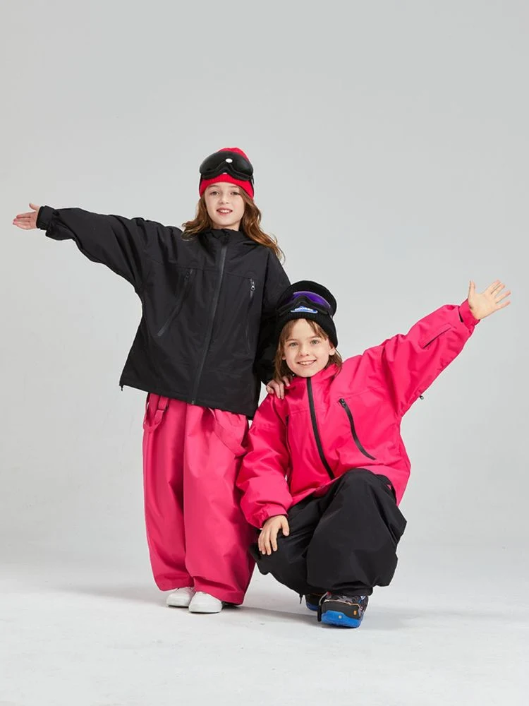 Doorek Kids Detachable Rabbit Ears Hooded Snow Jacket - Image 12