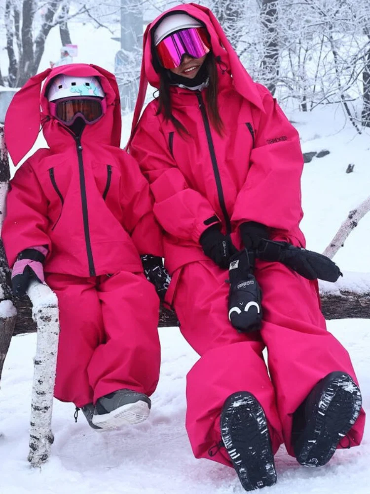 Doorek Rabbit Ears Hooded Snow Suit - Unisex - Image 3