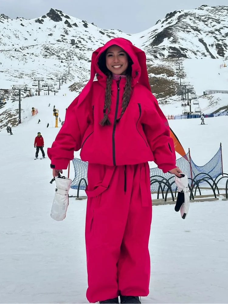 Doorek Rabbit Ears Hooded Snow Suit - Unisex - Image 9