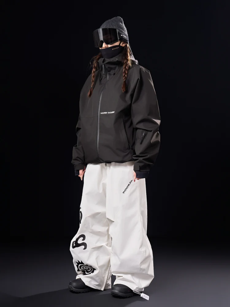 Doorek Totem Curved Baggy Snow Pants - Unisex - Image 7