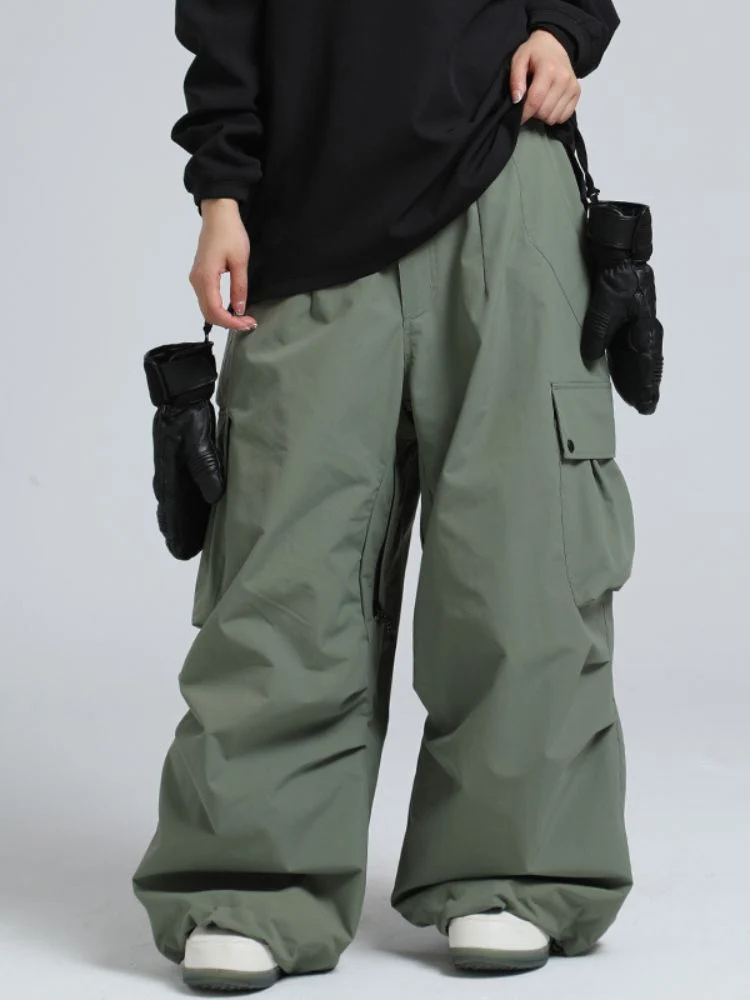 Gsou Snow Baggy Cargo Snowboard Pants - Unisex - Image 7