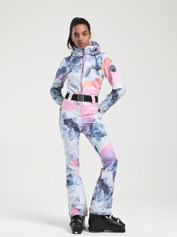 Gsou Snow Belted Flare Slim Ski Jumpsuit - Women's - Image 5