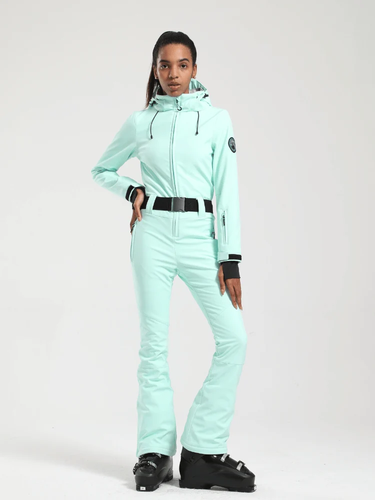 Gsou Snow Belted Flare Slim Ski Jumpsuit - Women's - Image 8