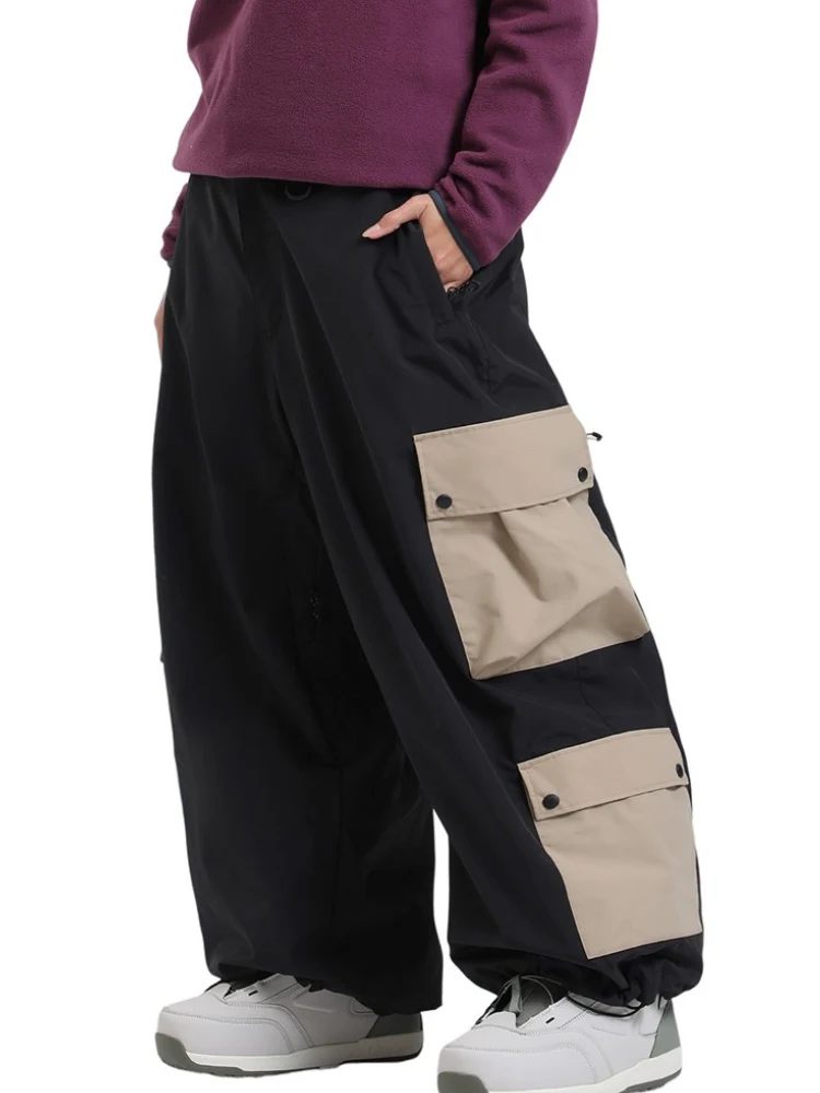 Gsou Snow Color Block Double Cargo Snow Pants - Unisex - Image 10