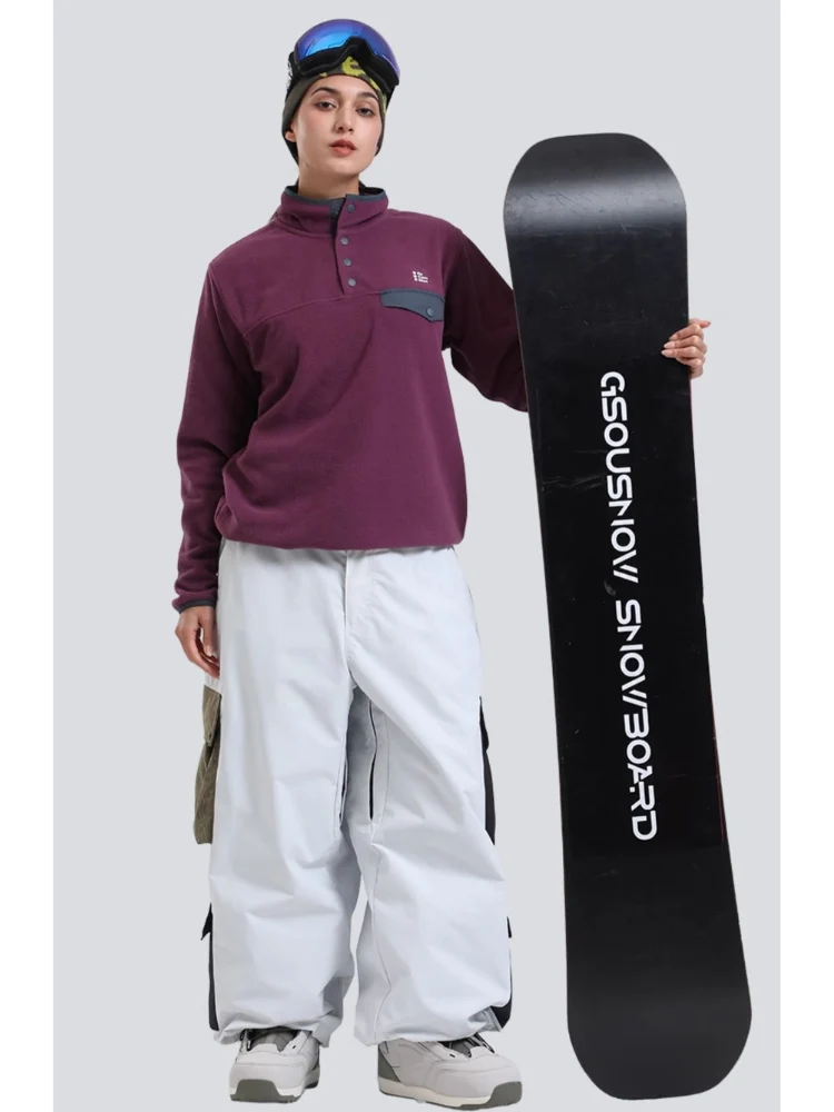 Gsou Snow Color Block Double Cargo Snow Pants - Unisex - Image 5