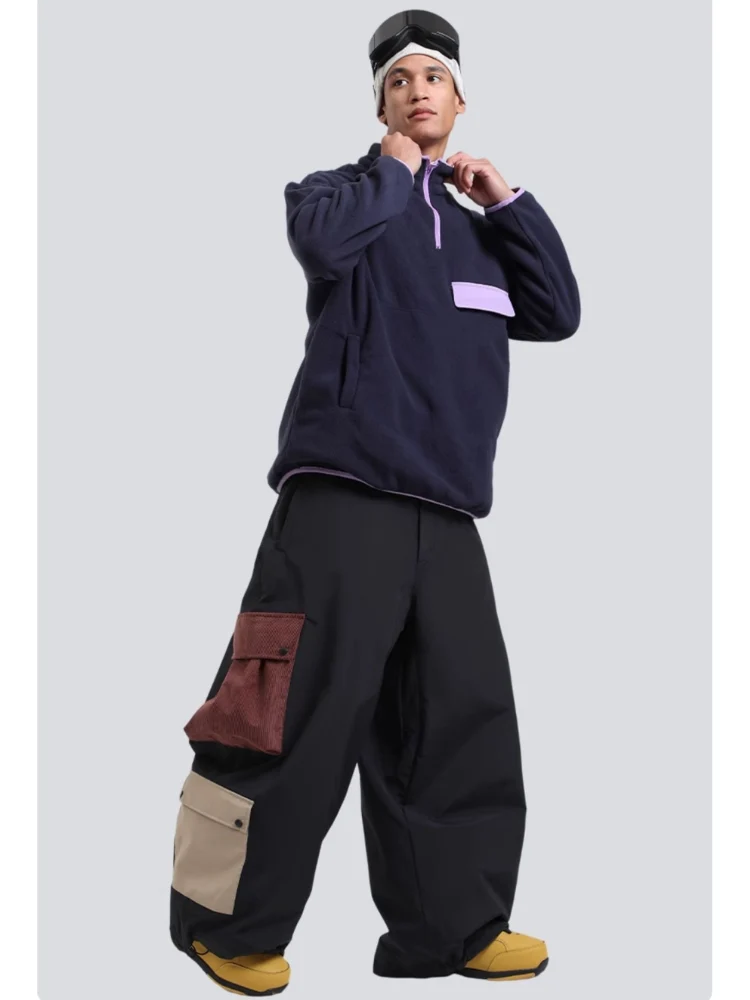 Gsou Snow Color Block Double Cargo Snow Pants - Unisex - Image 7