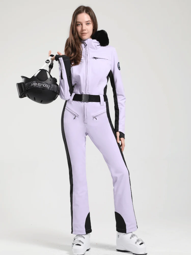 Gsou Snow Faux-Fur Slim Ski Jumpsuit - Women's - Image 10