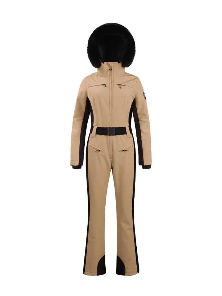 Gsou Snow Faux-Fur Slim Ski Jumpsuit - Women's - Image 13