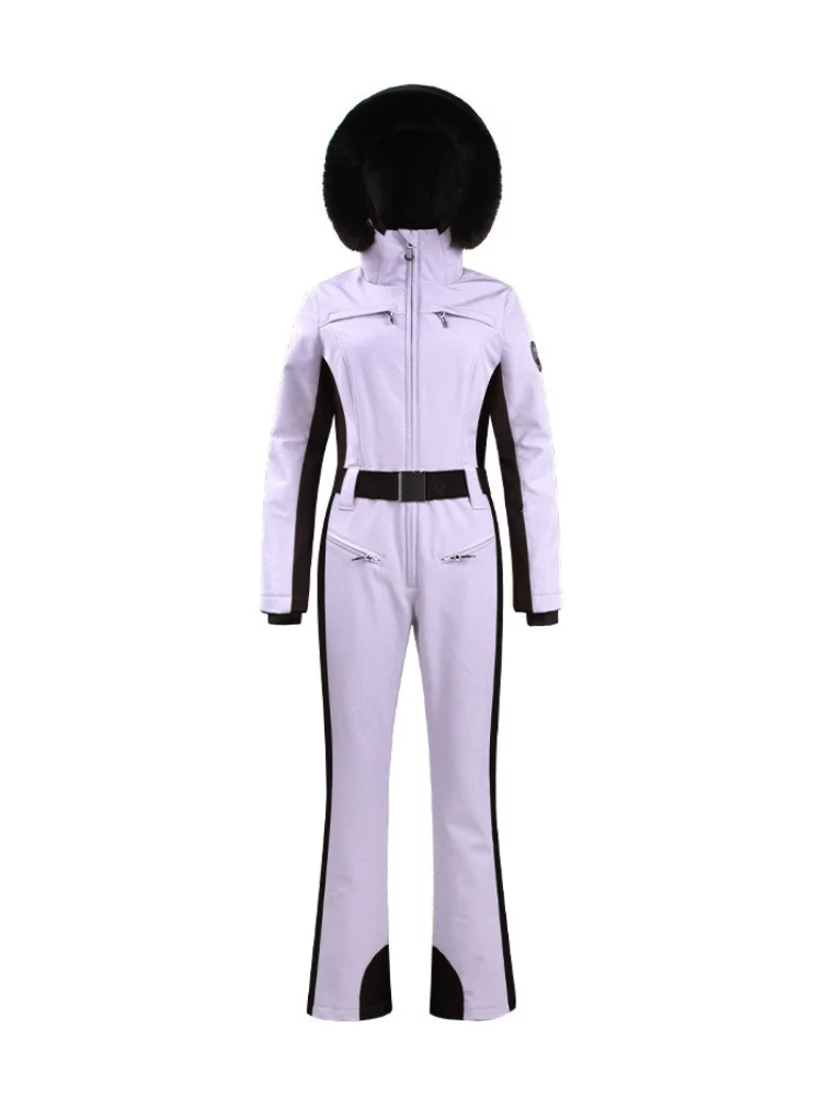 Gsou Snow Faux-Fur Slim Ski Jumpsuit - Women's - Image 14