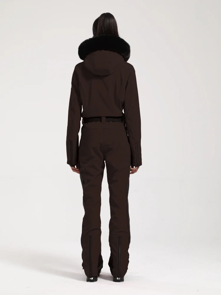 Gsou Snow Faux-Fur Slim Ski Jumpsuit - Women's - Image 3