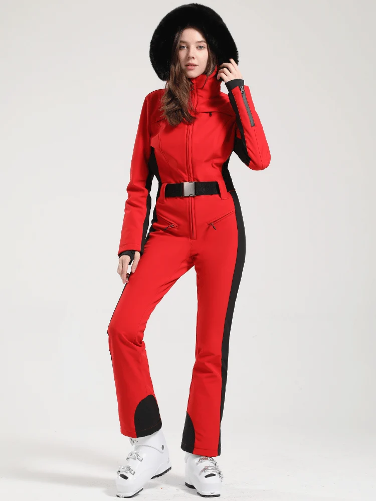 Gsou Snow Faux-Fur Slim Ski Jumpsuit - Women's - Image 6