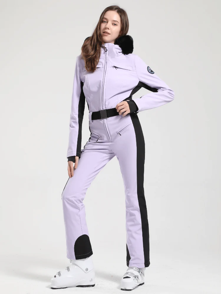 Gsou Snow Faux-Fur Slim Ski Jumpsuit - Women's - Image 9