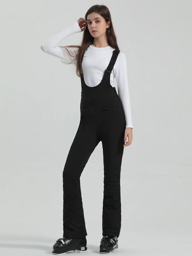 Gsou Snow High Rise Flare Snow Bib Pants [Limited Region]