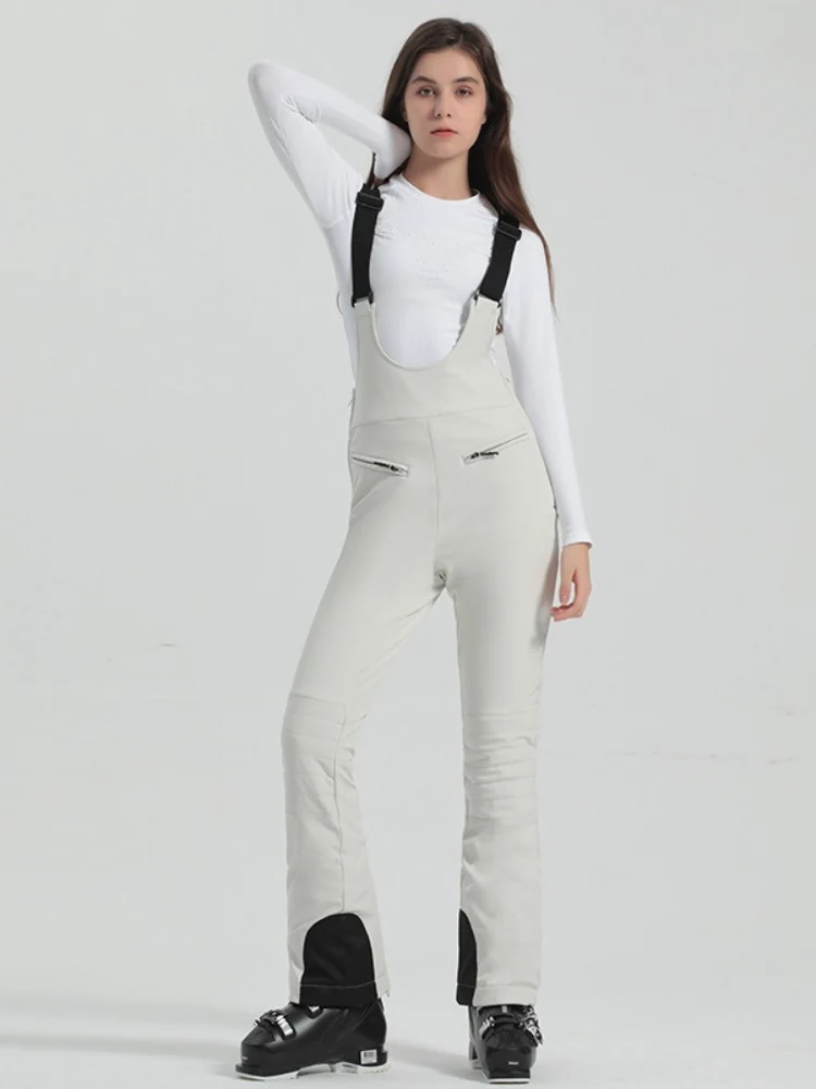 Gsou Snow High Rise Flare Snow Bib Pants [Limited Region] - Image 3