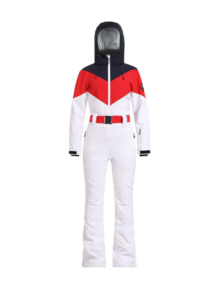 Gsou Snow Retro Belted Slim Ski Jumpsuit - Women's - Image 13