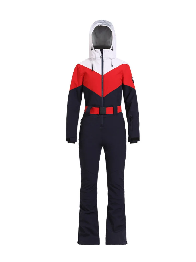 Gsou Snow Retro Belted Slim Ski Jumpsuit - Women's - Image 14
