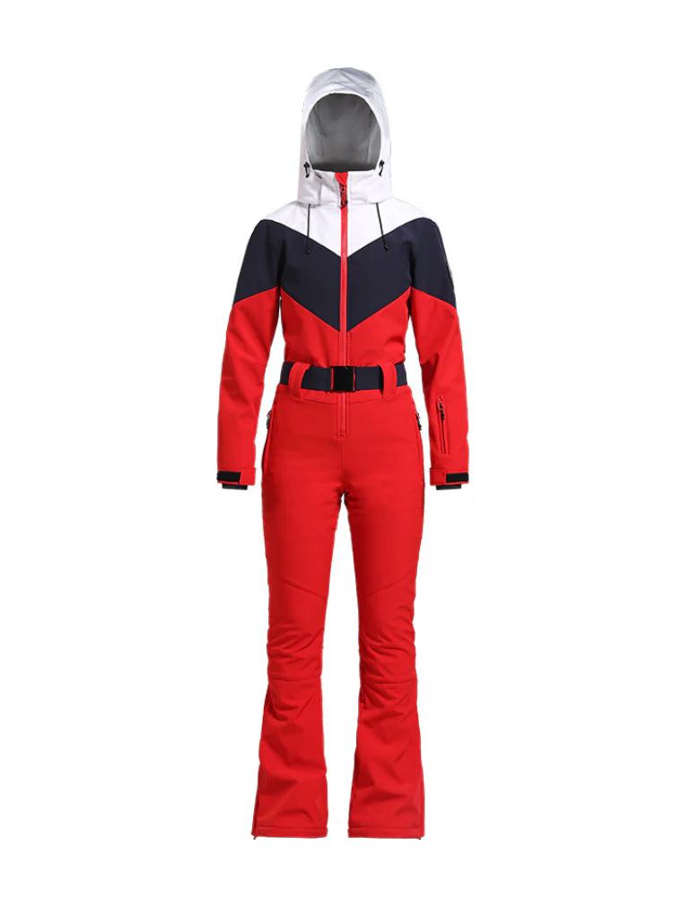 Gsou Snow Retro Belted Slim Ski Jumpsuit - Women's - Image 16