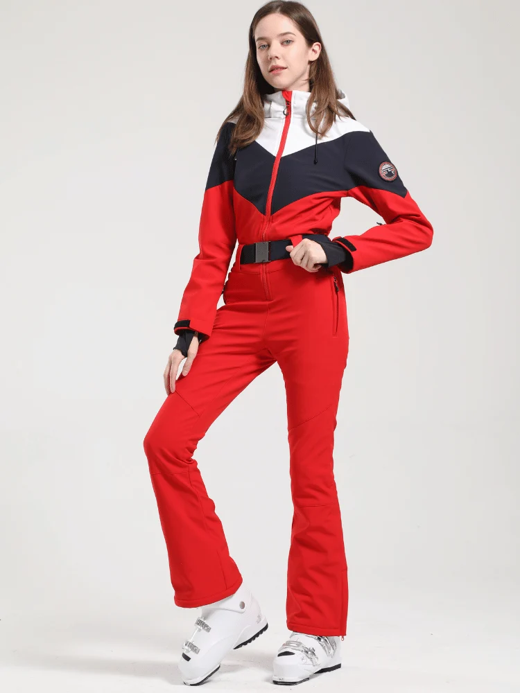 Gsou Snow Retro Belted Slim Ski Jumpsuit - Women's - Image 6
