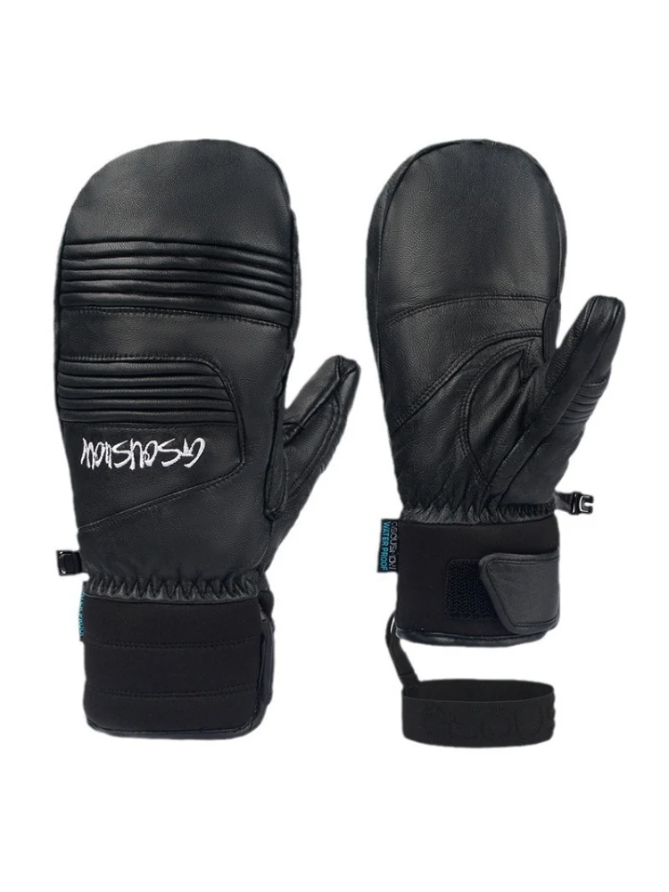 Gsou Snow Winter Leather Ski Mittens - Image 3